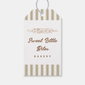 Sweet Little Bites Small Bakery Logo Sticker Geschenkanhänger (Vorderseite)