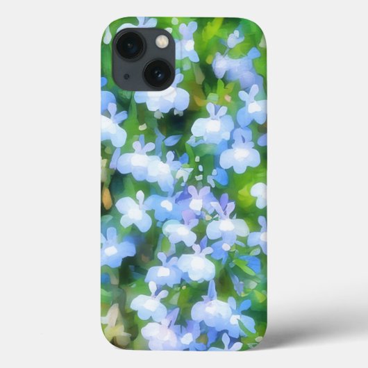 Sweet Little Blue Flower Garden Art Phone Case (Rückseite)