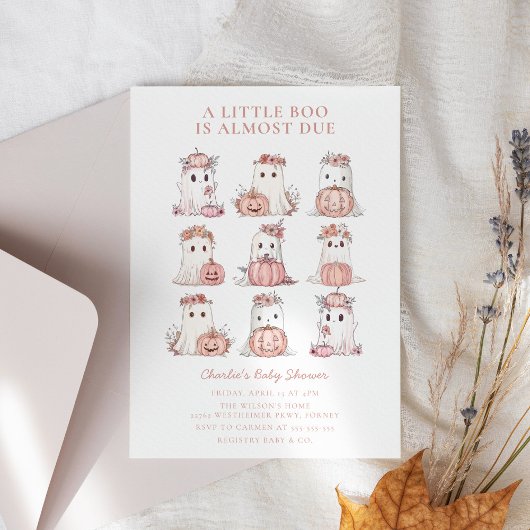 Sweet Little Boo Halloween Kinderdusche Einladung