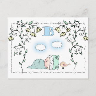 Sweet Little Boy Baby Dusche Postkarte Einladungen