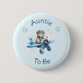 Sweet Little Boy on Way Baby Shower Button (Vorderseite)