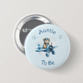 Sweet Little Boy on Way Baby Shower Button (Vorne & Hinten)