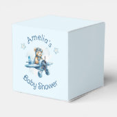 Sweet Little Boy on Way Baby Shower Geschenkschachtel (Rückseite)