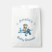 Sweet Little Boy on Way Baby Shower Geschenktütchen (Vorderseite)