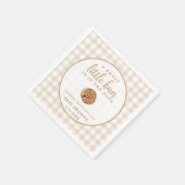 Sweet Little Bun in the Oven Neutral Baby Shower Serviette (Ecke)