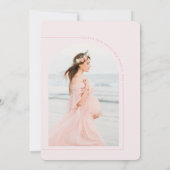 Sweet Little Bunny Baby Dusche Foto Einladung (Rückseite)