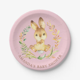 Sweet Little Bunny Baby Shower 7" Platten Pappteller