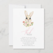 Sweet Little Bunny Danke-Card Dankeskarte (Vorderseite)