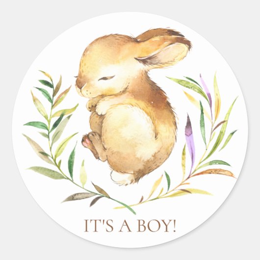 Sweet Little Bunny Es ist ein Boy-Gefallen Sticker (Vorderseite)