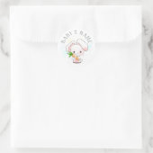 Sweet Little Bunny Runder Aufkleber (Tasche)