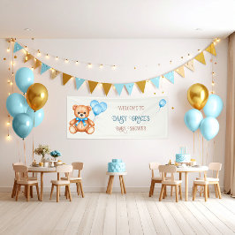 Sweet Little Cub Baby Dusche Banner