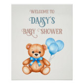 Sweet Little Cub Baby Dusche Empfang Poster (Vorderseite)