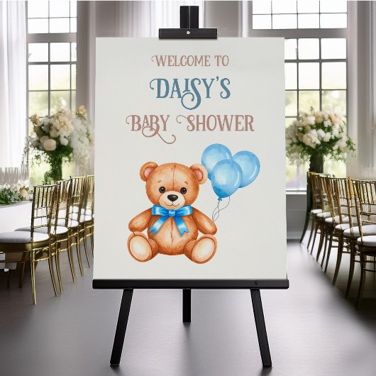 Sweet Little Cub Baby Dusche Empfang Poster