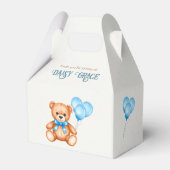 Sweet Little Cub Teddy Bear Baby Dusche Geschenkschachtel (Rückseite)