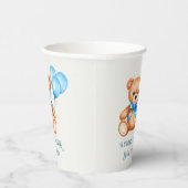 Sweet Little Cub Teddy Bear Baby Dusche Pappbecher (Rechts)