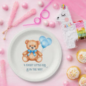Sweet Little Cub Teddy Bear Baby Dusche Pappteller (Party)