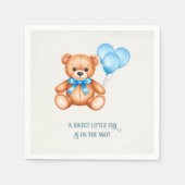 Sweet Little Cub Teddy Bear Baby Dusche Serviette (Vorderseite)