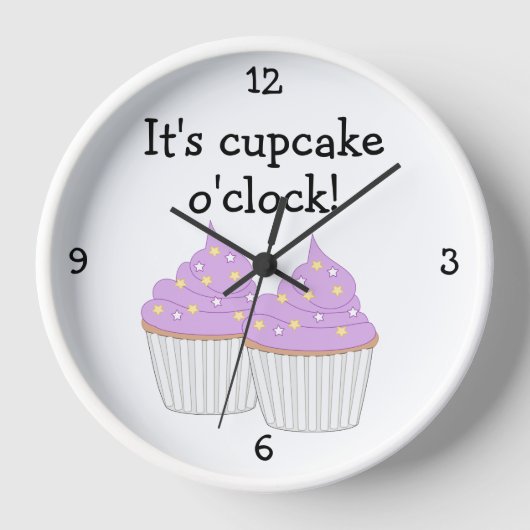 Sweet Little Cupcake - Food-Grafik Uhr (Vorderseite)
