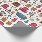 Sweet Little Doll House Möbel Geschenkpapier (Ecke)
