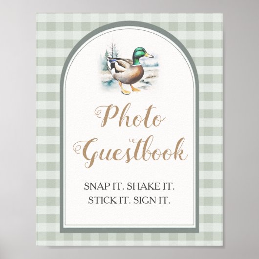 Sweet Little Duckling Baby Shower Foto Gästebuch (Vorne)
