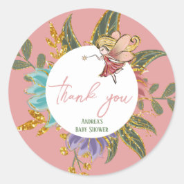 Sweet Little Fairy Wonderland Magisches Woodland Runder Aufkleber