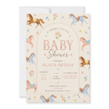 Sweet Little Floral Baby Shower Invitation
