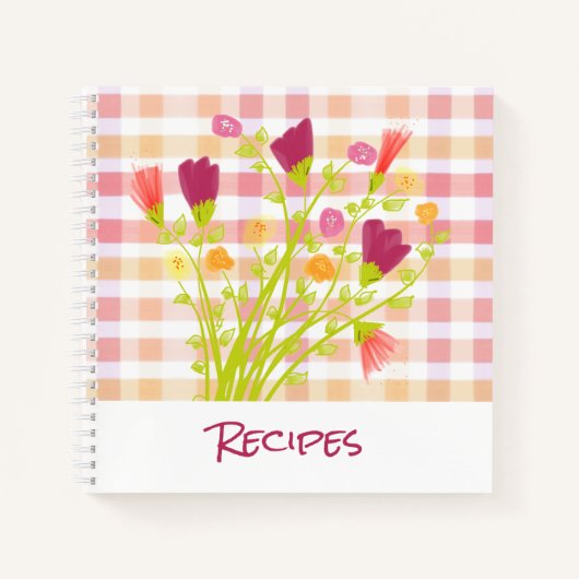 Sweet Little Flower Recipe Book Notizblock (Vorderseite)