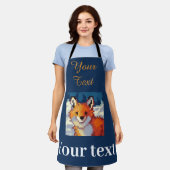 Sweet little Fox, vos, pixel art Schürze (Getragen)
