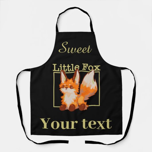 Sweet little Fox, vos, Schürze (Vorderseite)
