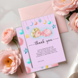 Sweet Little Girl Baby Dusche Danke Karte