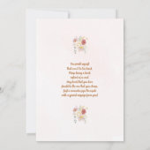 Sweet Little Girl Baby Shower Einladung (Rückseite)