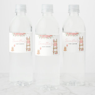 Sweet Little Girl Boho Baby Shower Wasserflaschenetikett