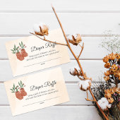 Sweet Little Girl Boho Kleidung Diaper Raffle Begleitkarte