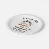 Sweet Little Halloween boo is on the way Pappteller (Schrägansicht)