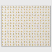 Sweet Little Honey Baby Dusche Begrüßungszeichen Geschenkpapier (Flach)