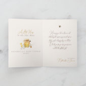 Sweet Little Honey Baby Dusche Dankeskarte (Innenseite)
