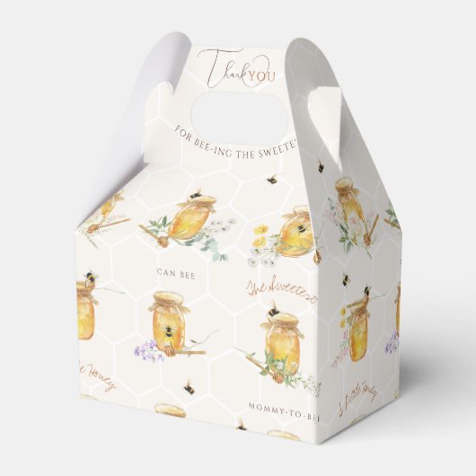 Sweet Little Honey Baby Dusche Geschenkschachtel (Rückseite)