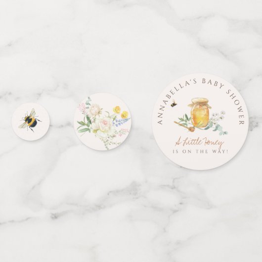 Sweet Little Honey Baby Dusche Konfetti (Vorderseiten)