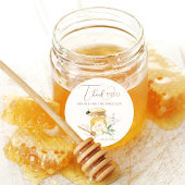 Sweet Little Honey Baby Dusche Runder Aufkleber