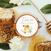 Sweet Little Honey Baby Dusche Runder Aufkleber