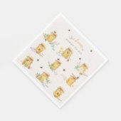 Sweet Little Honey Baby Dusche Serviette (Ecke)