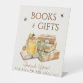 Sweet Little Honey Baby Shower Books Geschenke Sockelschild (Vorderseite)