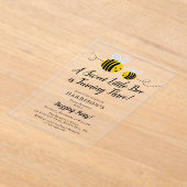 Sweet Little Honey Bee 3. Geburtstag Party Acryleinladungen (Ablage )