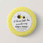 Sweet Little Honey Bee Baby Dusche Button (Vorderseite)