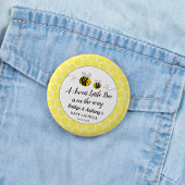 Sweet Little Honey Bee Baby Dusche Button