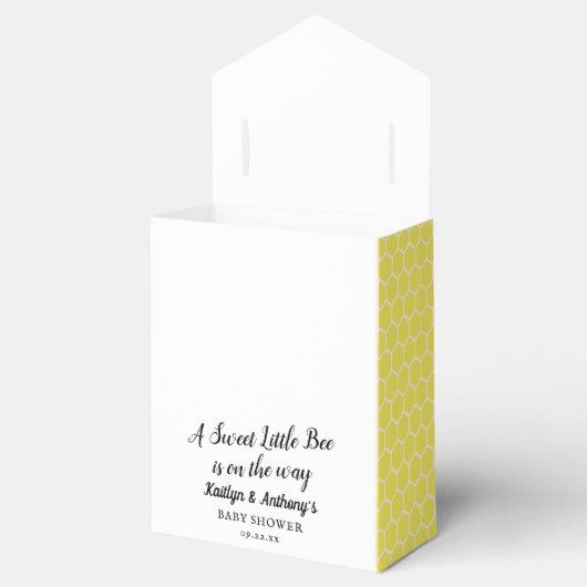 Sweet Little Honey Bee Baby Dusche Geschenkschachtel (Geöffnet)