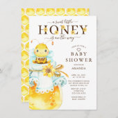 Sweet Little Honey Bee Baby Shower Einladung (Vorne/Hinten)