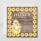 Sweet Little Honey Bee Baby Shower Einladung (Vorderseite)