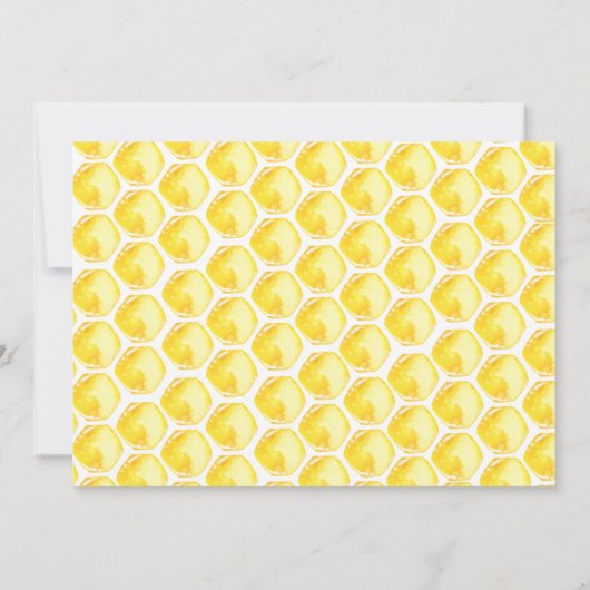 Sweet Little Honey Bee Baby Shower Einladung (Rückseite)