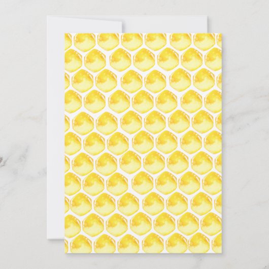 Sweet Little Honey Bee Baby Shower Einladung (Rückseite)